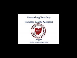 Early Hamilton County Ancestors 1850