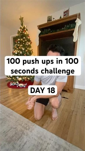 I’m doing 100 push ups everyday until I can complete them in under 100 seconds challenge. DAY 18