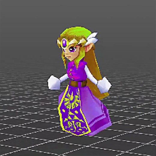 Super Smash Bros DS. Concept: Zelda's Walk Animation #nintendo #nintendoswitch #zelda #gaming #3dart
