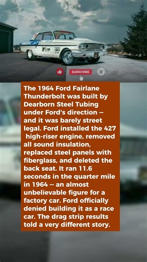 Ford Built This Fairlane in Secret and It Broke Drag Racing