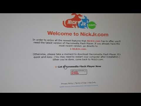 What happens when you try to go to the 2008 Nick Jr. website on the Wayback Machine?