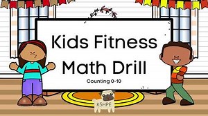 November Counting, Kids Fitness Math Drill Brain Break, Video & Slides!