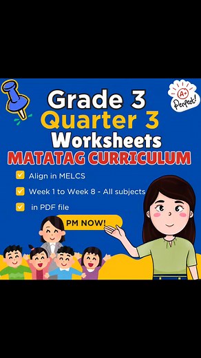 46K views · 33 reactions | GRADE 3 FILES THIRD QUARTER‼️ ✅ PPT LESSONS AND DLL ✅ WORKSHEETS ✅ PERIODICAL TEST All are available. PM me directly! #DepEdTEACHER #pptlessons #DLL #worksheetsforkids #Educationalcontent #reelsfypシ | Teacher Ligaya | Facebook