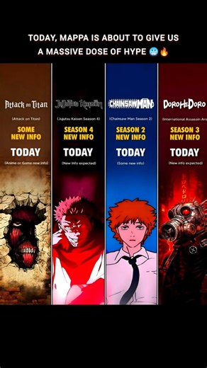 HUGE News For JJK & Chainsaw Man Fans! 🔥 #jujutsukaisen #anime #shorts