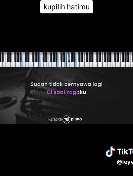 Kupilih Hatimu Karaoke: Full Lirik & Nada Cewek/Pria