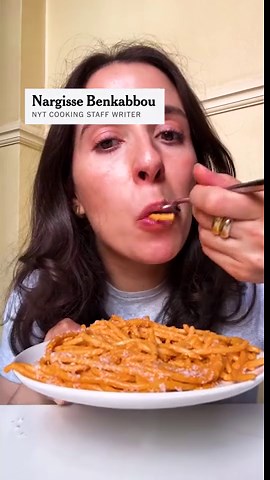 Creamy Tomato Spaghetti With Preserved Lemon