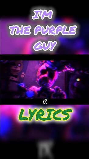 🟣🐰 I'M THE PURPLE GUY 🐰🟣 #fnaf #4k #fnafedit #fnaf3 #lyrics #williamafton