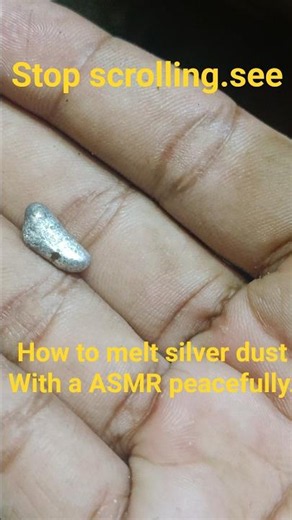 Melting Jewelry Scrap Dust Into Solid Silver ✨ #JewelryMaking#silver#asmr #crafting #goldsmith#viral