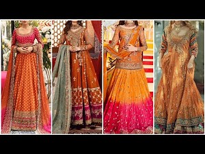 Orange colour dresses ideas/Orange colour dresses for wedding/Orange colour combination dresses