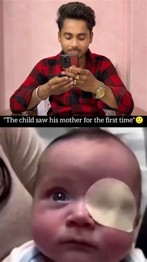 "The child saw his mother for the first time" || Hussain Khan Prank 24 || #shorts #baby #babyboy