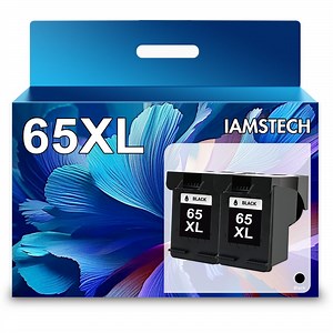 65XL Ink Cartridge Compatible for 65 Work for DeskJet 3755 3700 2600 3700 3772 2652 3752 2622 2624 Envy 5055 5000 5058 Printer (Black, 2-Pack)