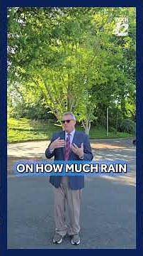 Weekend forecast with passing rain showers