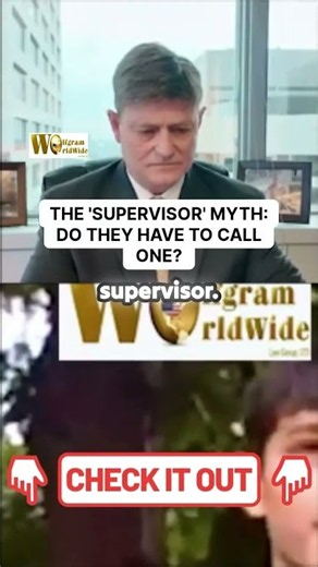 THE 'SUPERVISOR' MYTH DO THEY HAVE TO CALL ONE | Criminal Lawyer Reacts #lawyer #law #legal #news