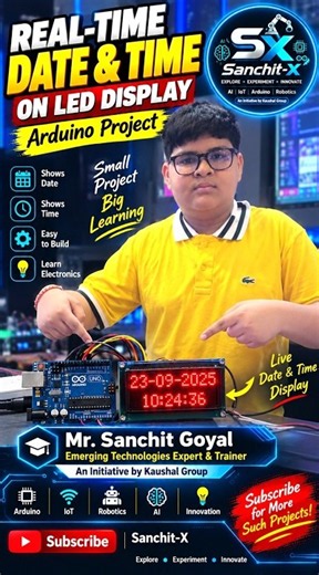 ⏰DIY Digital Clock with LED Display with Arduino