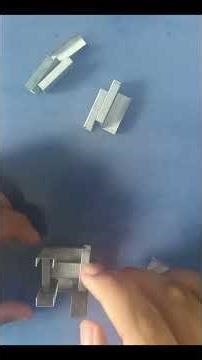 3D cube using stapler pins.