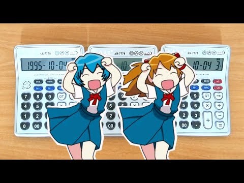 A Cruel Angel's Thesis but it's CALCULATOR | Evangelion Opening Parodies