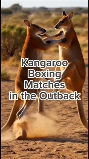 Kangaroo Boxing Matches in the Outback #wildlife #animalfacts #animals