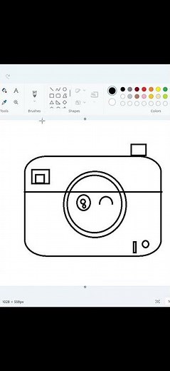 How to draw in ms paint | paint in computer| Camra Drawing