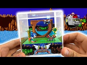 Sonic the Hedgehog DIY Cube Diorama