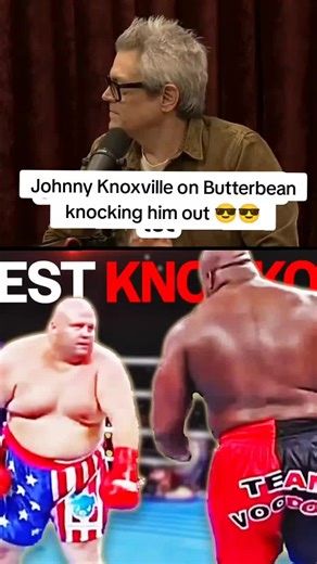 Johnny Knoxville on Butterbean knocking him out 😎😎 #joerogan #jre #jreshorts
