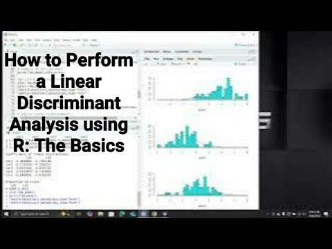 How to Perform a Linear Discriminant Analysis using R The Basics