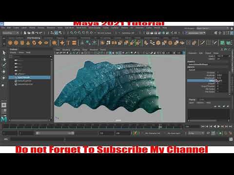 How to Create Ocean wave with Maya Wave Deformer in Maya 2022 tutorial