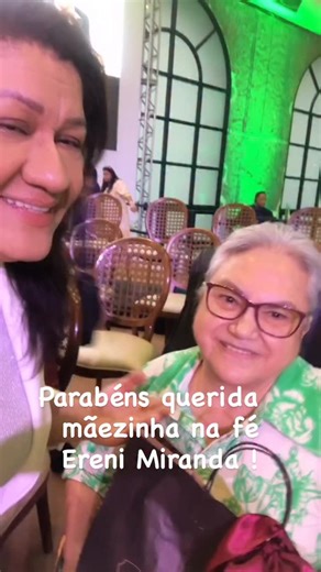 Cristina Santana on Instagram: "HOJE É O DIA DELA … Minha querida mãezinha na FÉ, amiga , conselheira , ERENI MIRANDA ! PRESIDENTE DAS IPDAS ( Igreja Pentecostal Deus é Amor ) QUE O SENHOR DEUS TE ABENÇOE CASA DIA MAIS E LHE DÊ MUITA SAÚDE E VIDA ! PARABÉNS 👏🏼👏🏼👏🏼👏🏼 @cristinasantanaoficial @igrejadeuseamoroficial . . #parabéns #felicidades #felizaniversário #mãezinha #amiga"