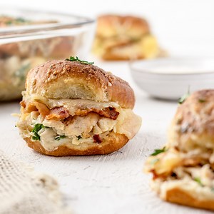 Easy Chicken Bacon Ranch Sliders