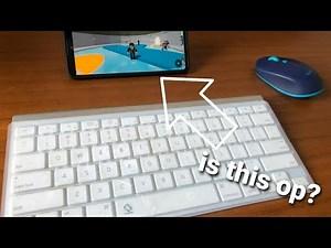 Playing Roblox On Mobile With Keyboard and Mouse