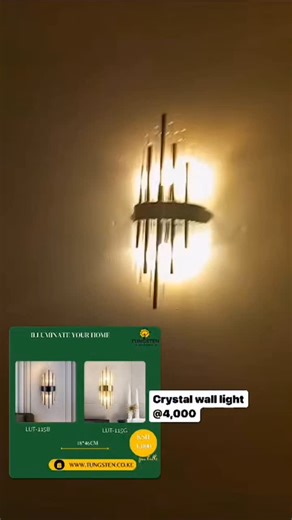 Match your chandeliers with the wall lights Ksh.4000 We deliver countrywide and install Order via 0705926270 #tungstenelectricals | Tungsten Electricals Limited.