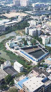 Here is an aerial view of the Khajakunta 20 MLD Sewage Treatment Plant, Hyderabad. This is one among the stp's being built to make the city 100 % sewage treated city. This cutting- edge facility is designed to purify sewage efficiently, ensuring cleaner water and a healthier environment. #Khajakunta #SewageTreatmentPlant #waterbodies #environment #hyderabad #meghaengineering | Megha Engineering and Infrastructures Ltd