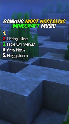 Ranking Most Nostalgic Minecraft Music 🥹 #shorts #minecraft #nostalgia