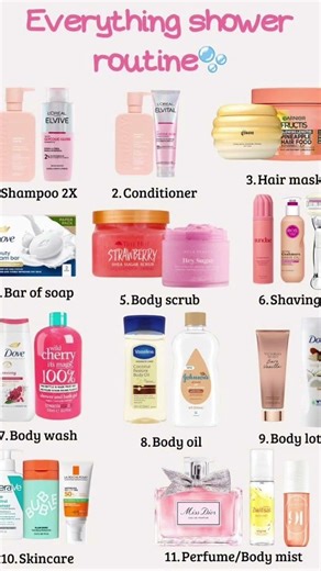 Everything shower routine #inspo #pinterest #show #dancevideo #dancer #zahide