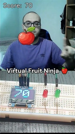 Virtual Fruit Ninja: Python + Arduino