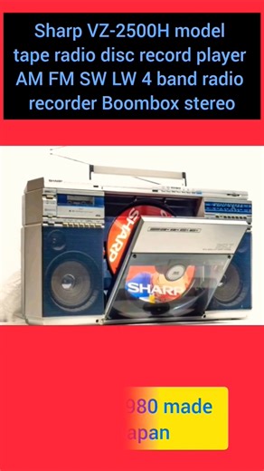 modern 3in1 disc player Sharp VZ-2500DFT boombox record player stereo #shortsviral #trending short