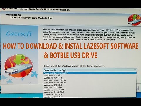 How to Download lazesoft software install & How to create boot Usb/CD WIndowsPassword reset