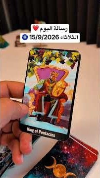 رسالة اليوم ❤️الثلاثاء 15/9/2026 🧿 #تاروت_على_القهوة #ابراج #تاروت_الابراج #tarot #tarot2026