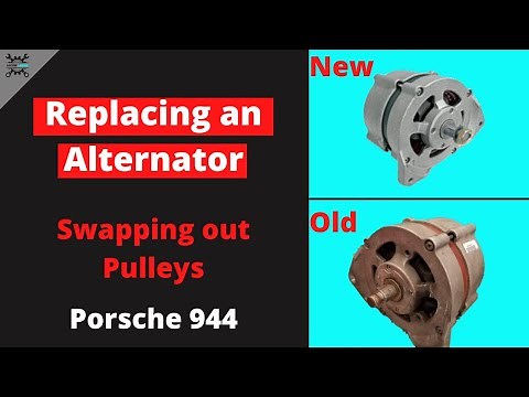 Replacing the Alternator on my Porsche 944 | Removing Alternator Pulley/Status Update
