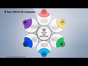 15.Create 6 Step CIRCULAR Infographic|PowerPoint Presentation|Graphic Design|Free Template