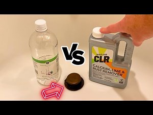 Removing Rust - Vinegar Vs CLR *Shocking Results* Bathtub Drain