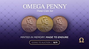 The omega symbol doesn’t just mark these coins; it marks a conclusion. https://bit.ly/3MbDoxm In about a week, the final circulating pennies ever produced head to auction!! In each of the 232 sets are a circulating penny from the Denver Mint, the Philadelphia Mint, and a United States Mint exclusive 24-karat gold uncirculated penny. The 232nd set will also include the three sets of defaced dies used to make the final coins! Every penny in the set is commemorated with an omega symbol privy mark t