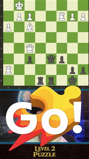Rook Get Er Done Checkmate | Level 2 Chess Puzzle #chess #chesstactics