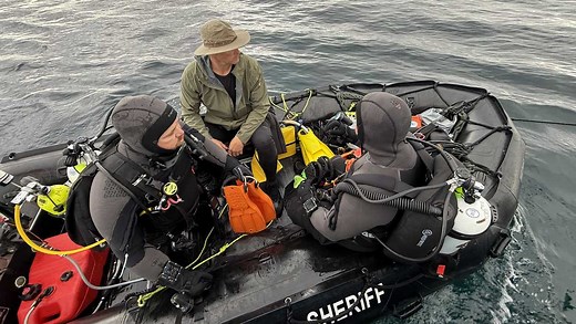 Sheriff’s dive team searches for swimmer missing after reported shark attack at Lovers Point