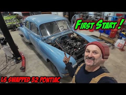 First fire of the 4.8! LS swapping a '52 Pontiac - Part 2