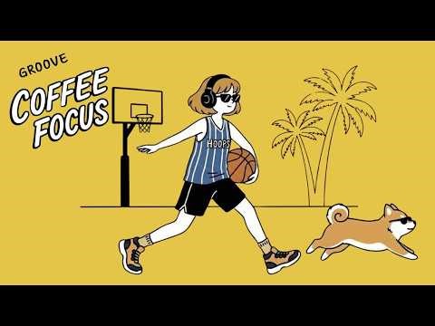 Coffee Focus Basketball Lofi Beats for Study & Work | Sunset Court with Shiba