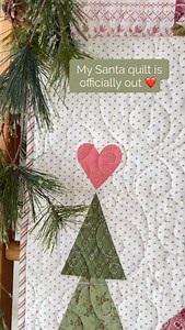 15K views · 2.3K reactions | “Decking the halls with a little patchwork magic ✨ My Santa quilt is officially out and ready for Christmas magic.” #ChristmasDecor #SantaQuilt #QuiltLove #HolidayVibes #CozyChristmas #HandmadeHome #FestiveFeels #ChristmasCountdown #QuilterLife #HolidayHomeDecor #StitchedWithLove 淋 | Laundry Basket Quilts | Facebook