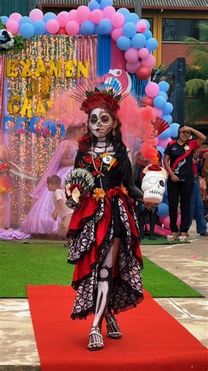 Maquillaje de Catrina paso a paso por estudiante CECATEL Trópico