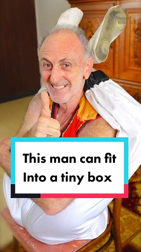 Incredible Human Contortionist: Fitting into a Tiny Box