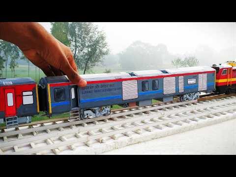 Homemade Miniature Rail Model Diorama with Remote Control Engine | Indian Train | #passenger #train