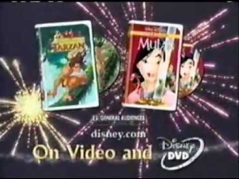 2002 "Tarzan" & "Mulan" VHS / DVD commercial